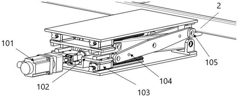 Vehicle lifting device and vehicle lifting platform