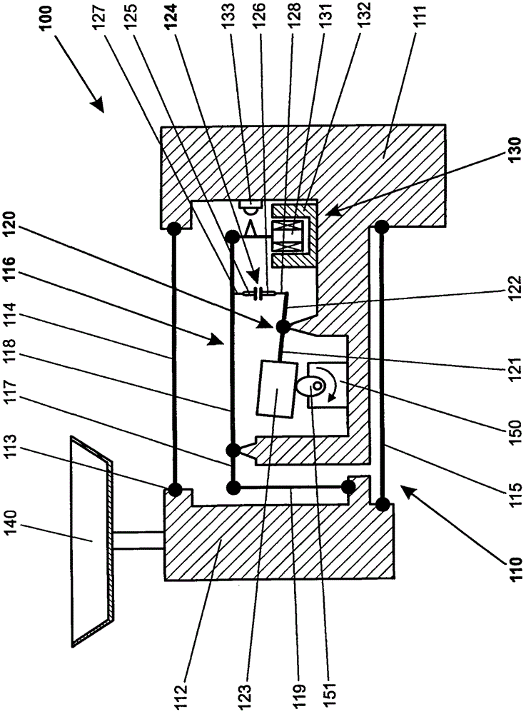 Force-transmitting device with a calibration weight that can be coupled and uncoupled