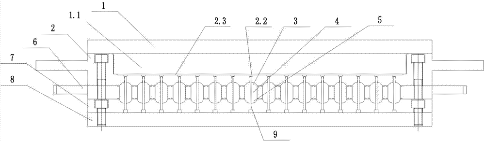 Floater vulcanizing molding method and mould for implementing method