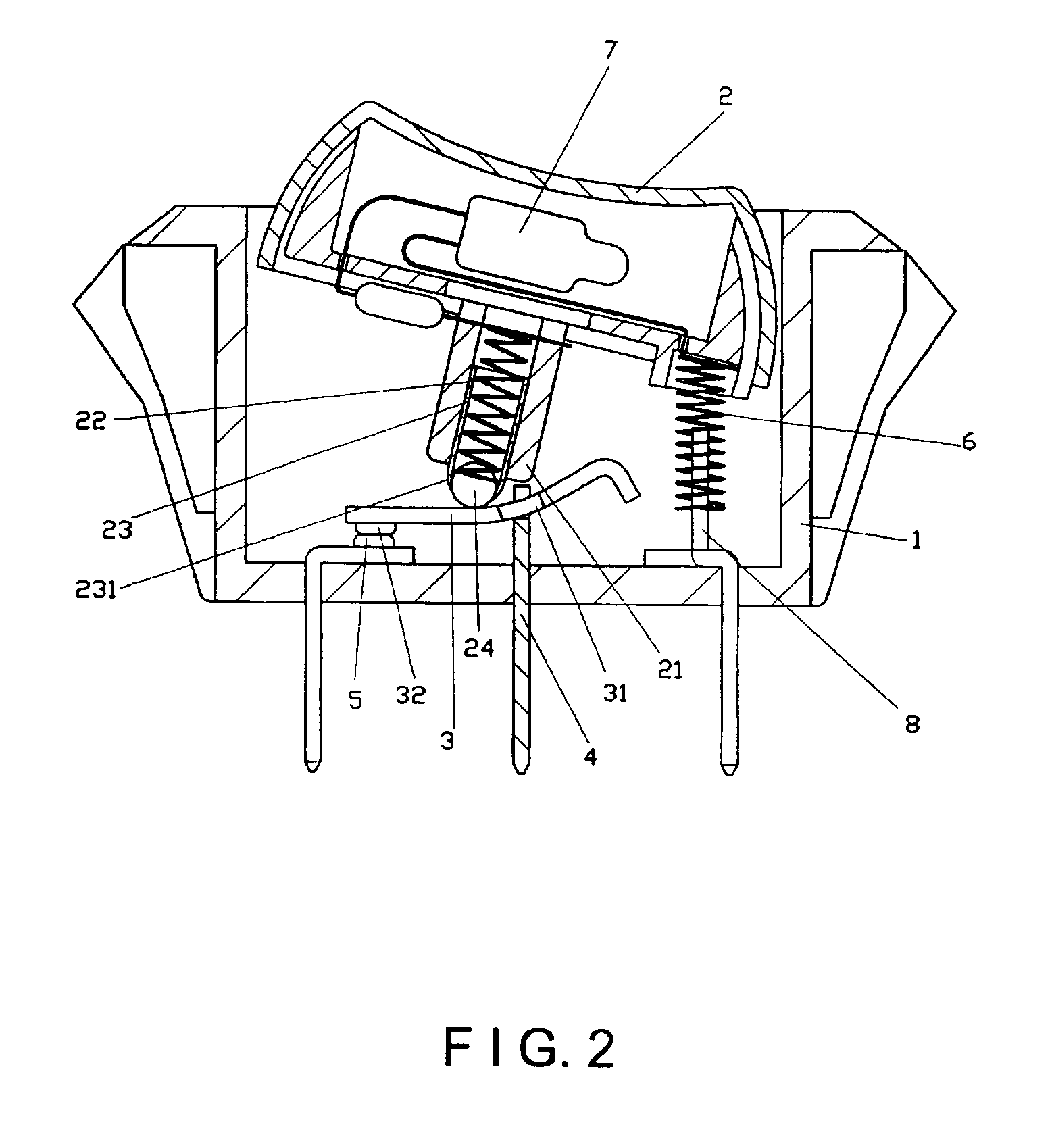 Rolling press member for power switch