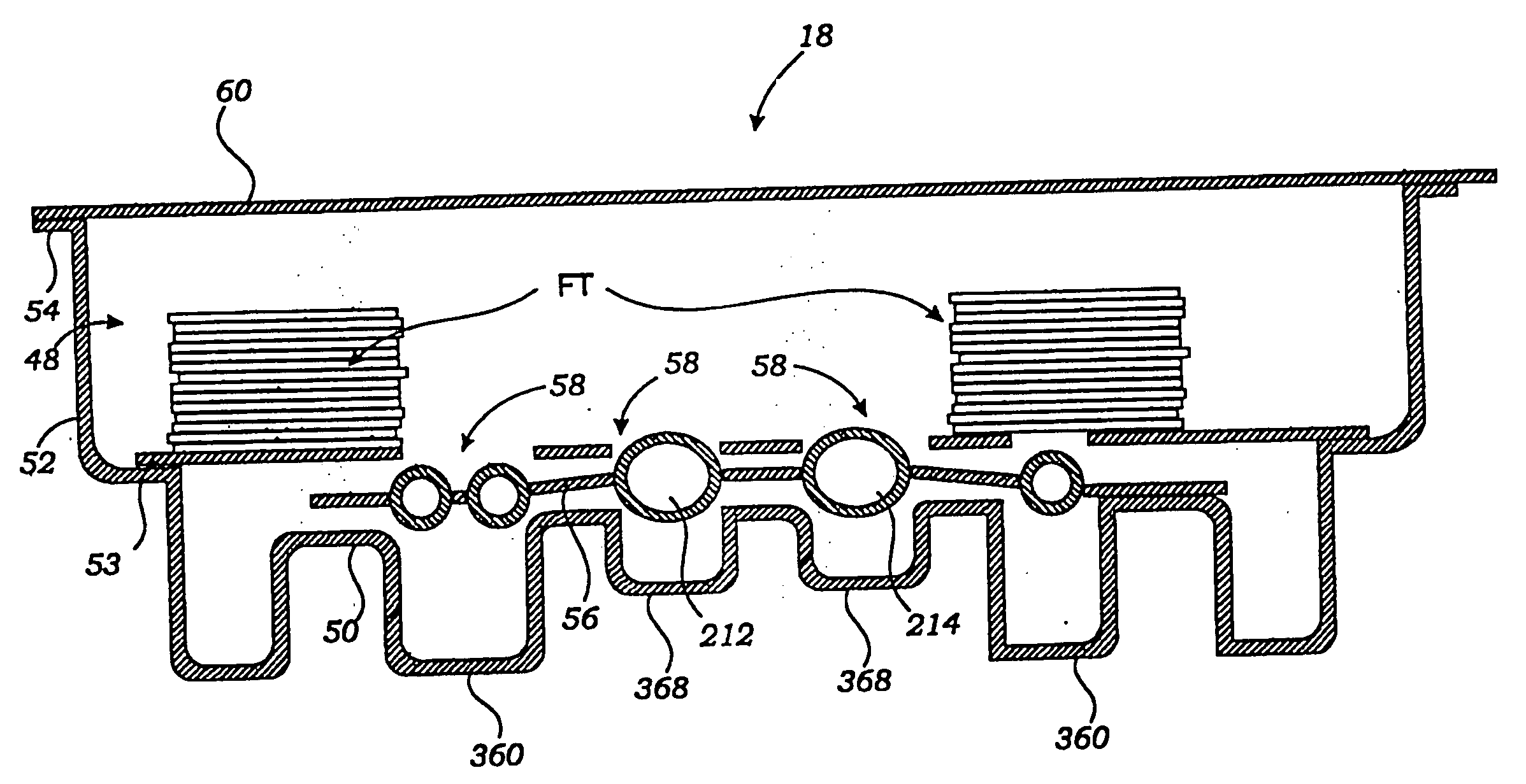 Drop-in blood treatment cartridge with filter