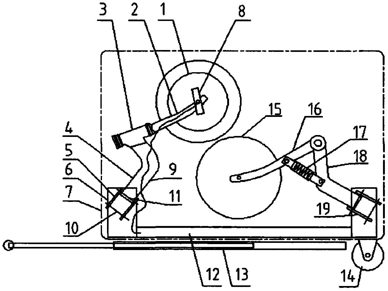 Luggage bicycle made from light type mutual magnetic coil motor