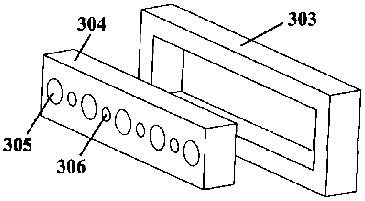 A blade tip coupled cooling experimental system for turbine blades of a gas turbine