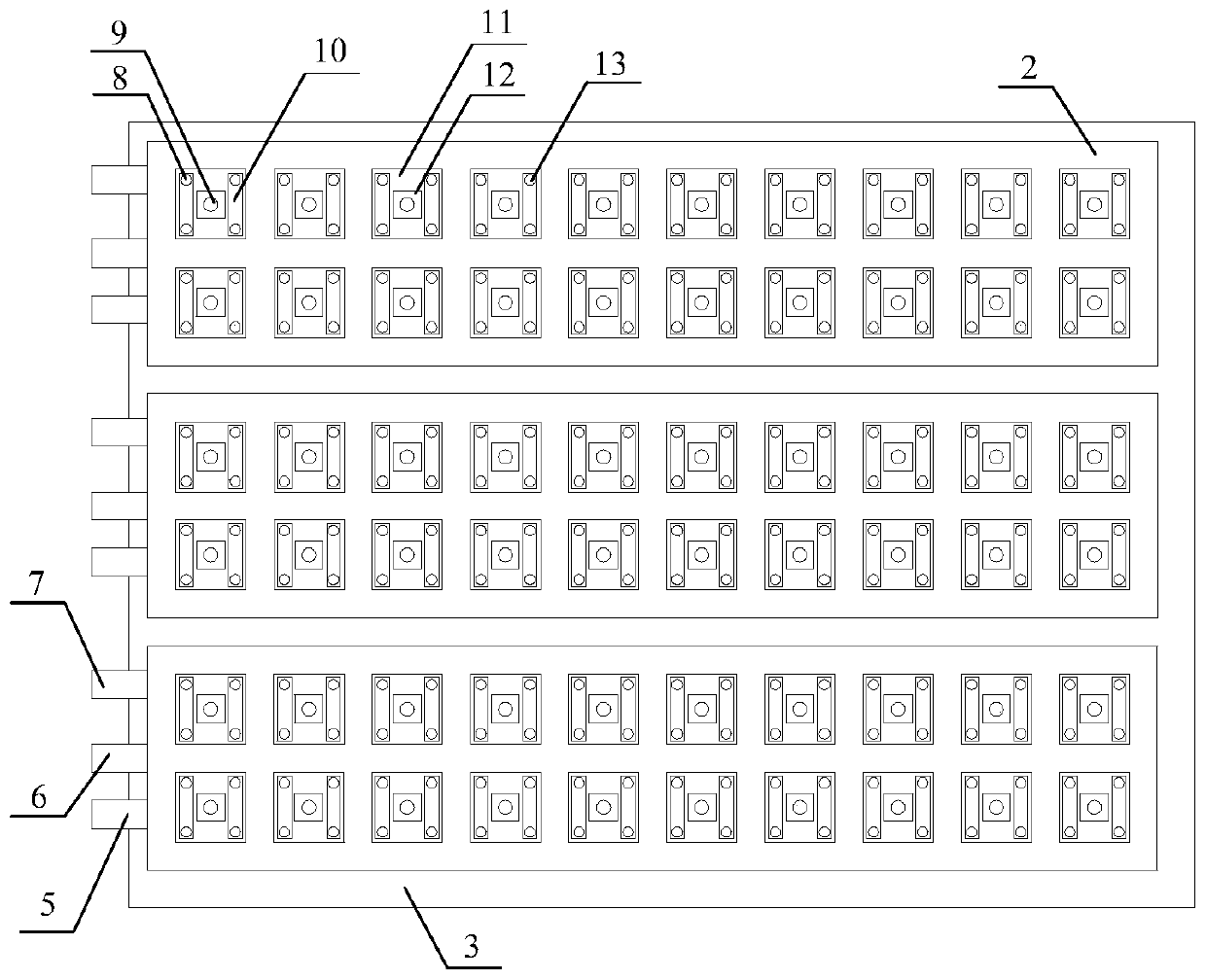 Glass substrate non-contact air flotation transport device