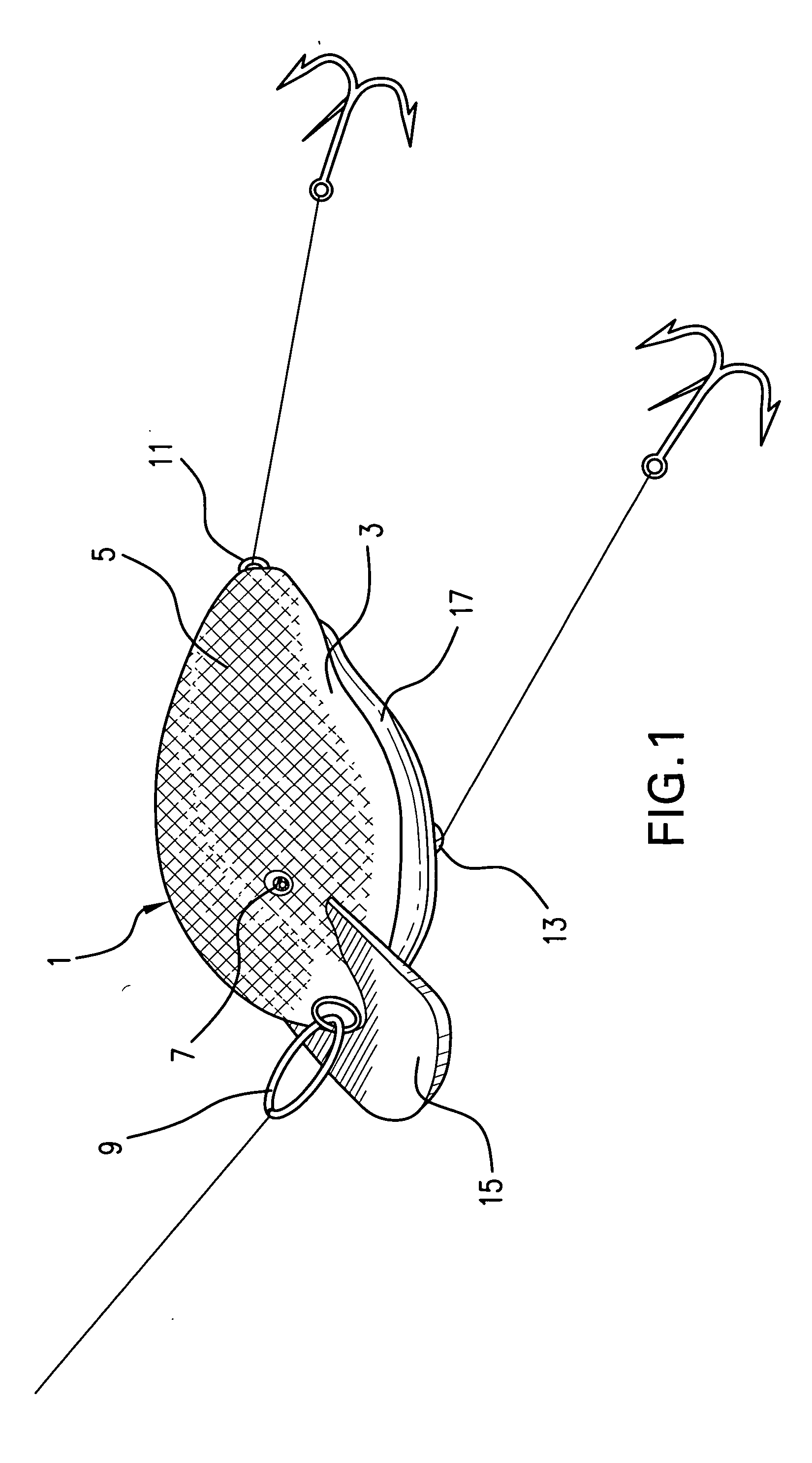 Fishing lure having snap-on cover