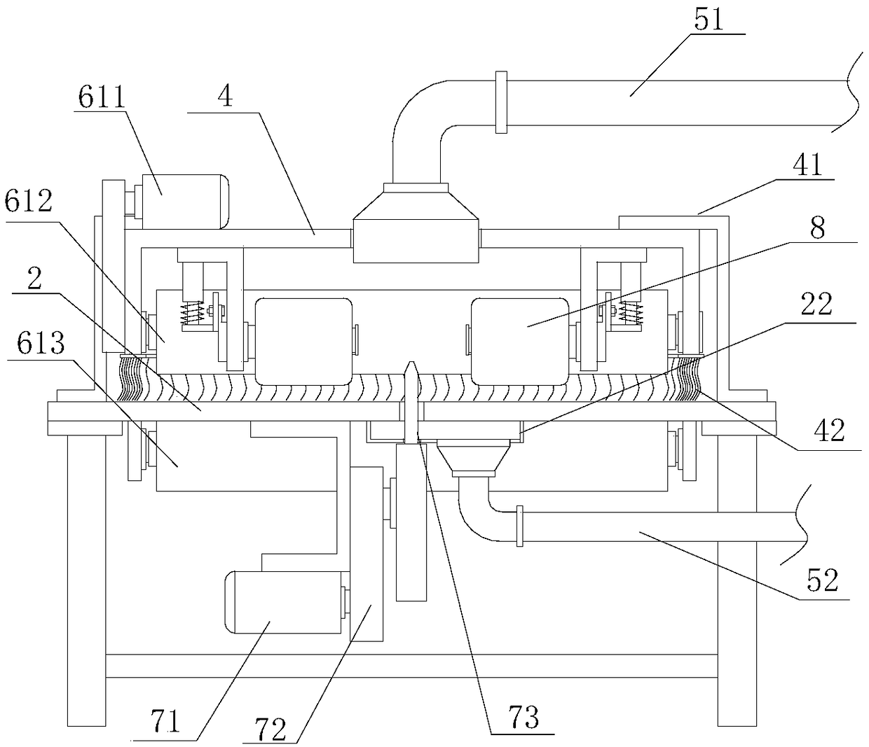 Board material cutting device