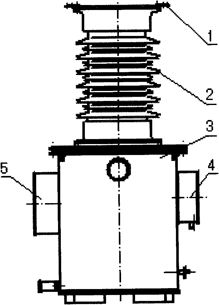 Capacitor voltage transformer with external error adjusting structure