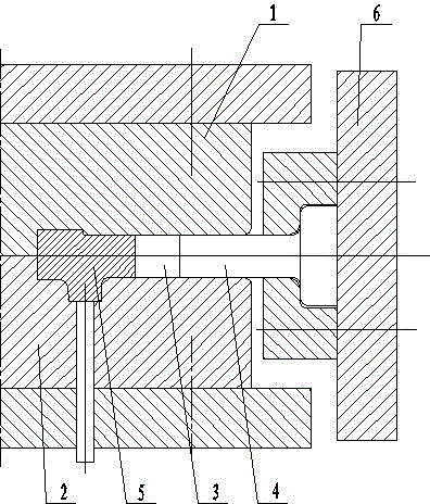 Die and die forging method for improving multi-directional die forging die life