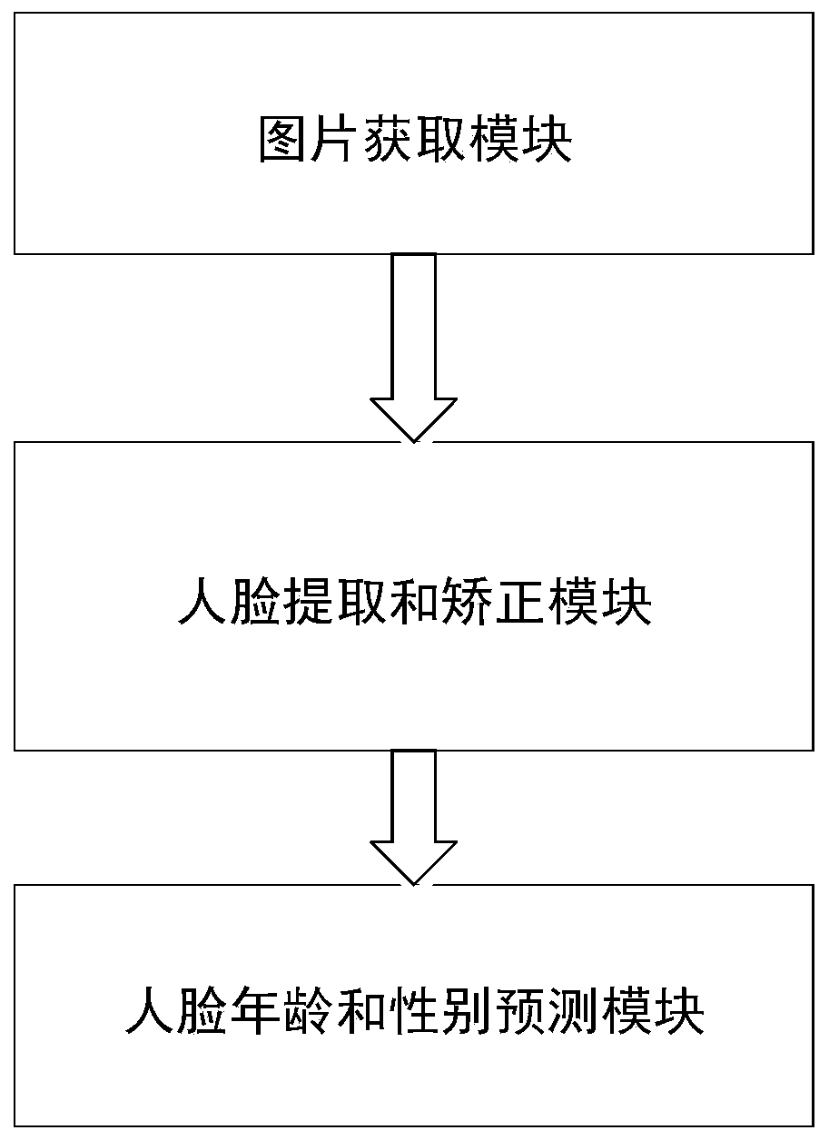 Age and gender prediction method, system and device based on face image