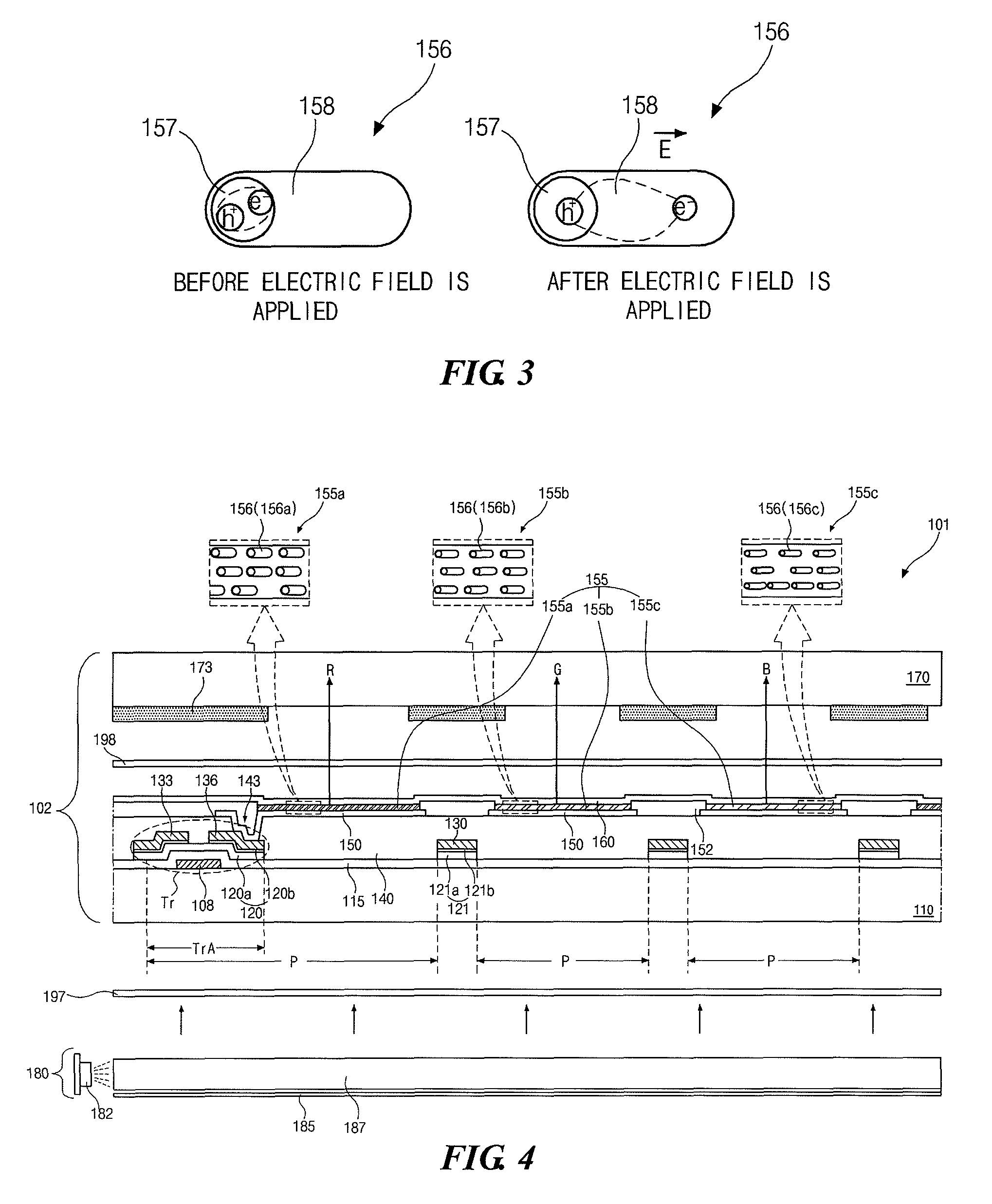 Quantum rod light-emitting display device