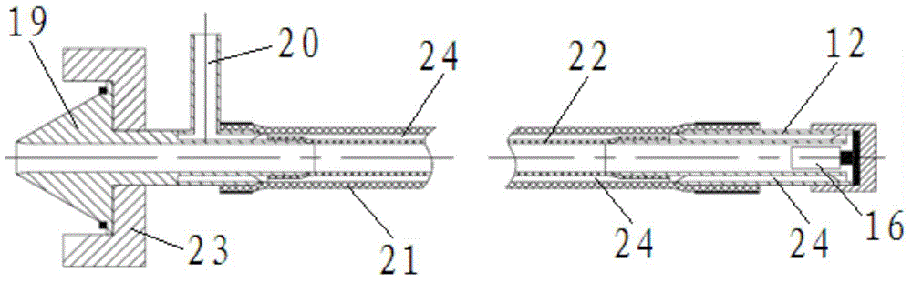 Radioactive source pneumatic conveying control detection device