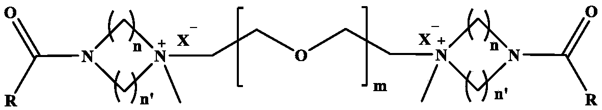 Polyethylene glycol diazacyclo compound, preparation method and application