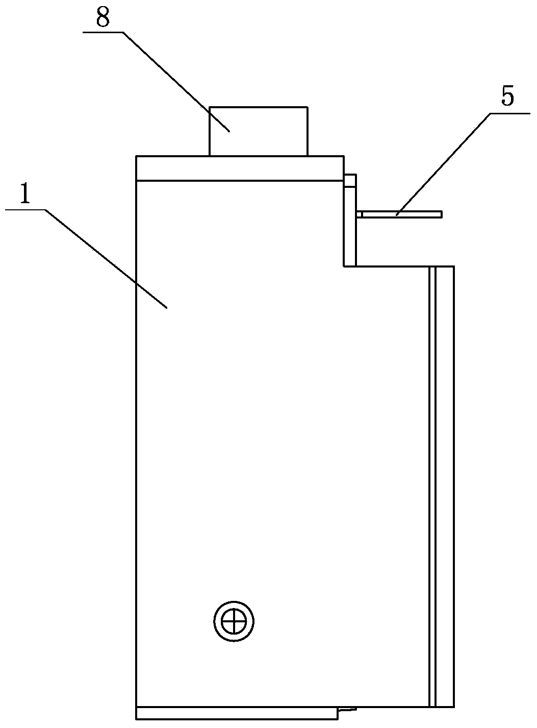 Electromagnet opening device for safe deposit box or safe box