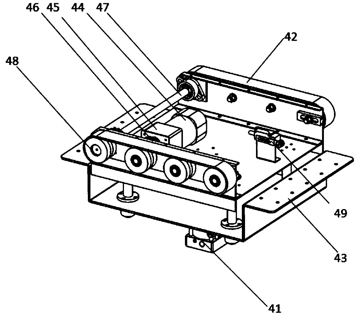 Double-layer circulating conveying device and control method thereof