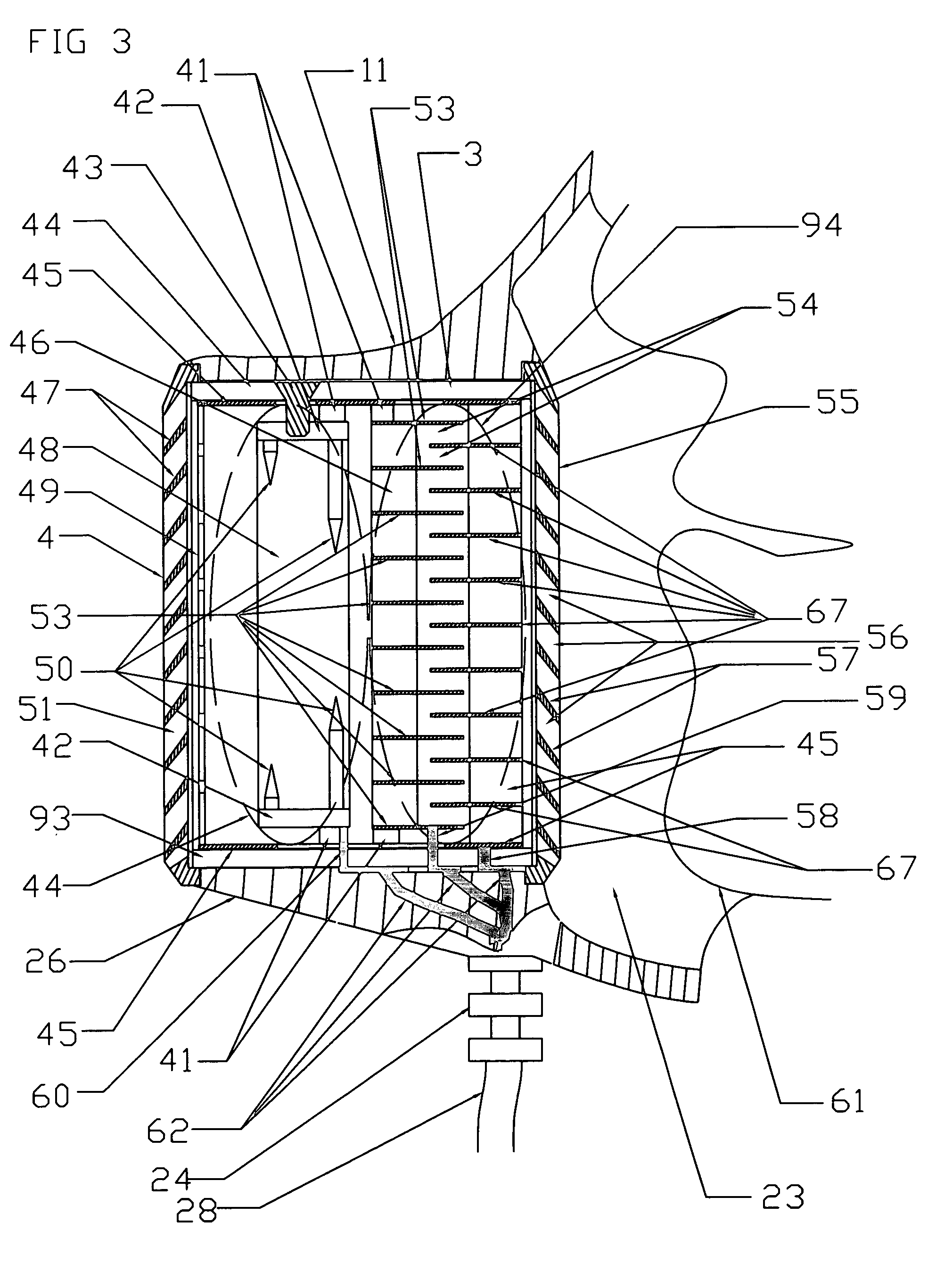 Electronic human breath filtration device