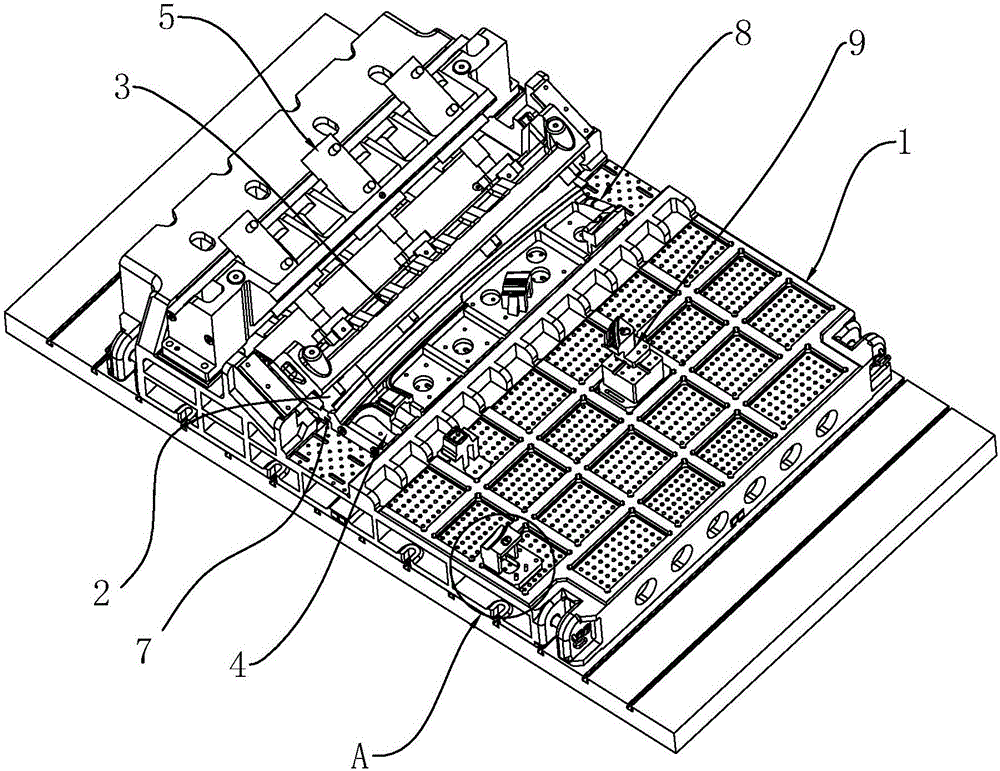 Side body forming mould for automobile