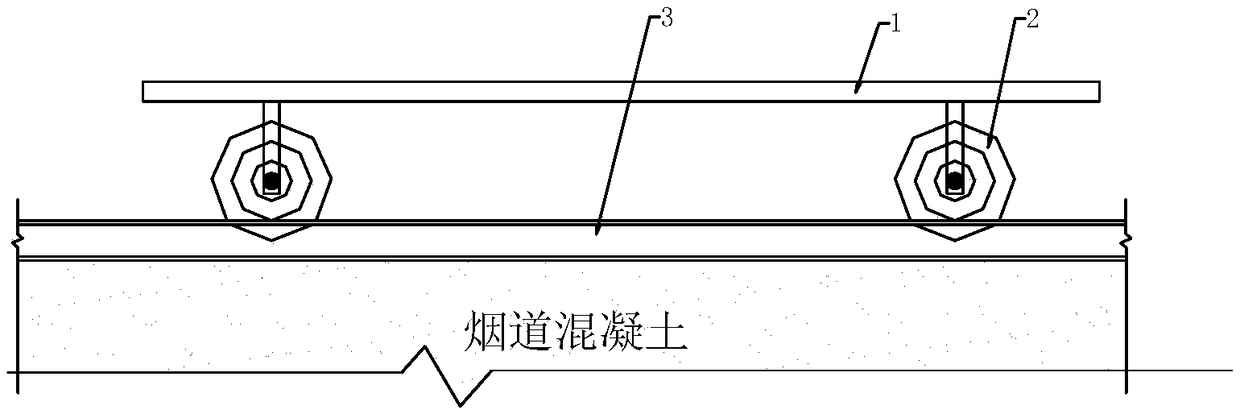 Installing method for oven protecting iron component for coke oven