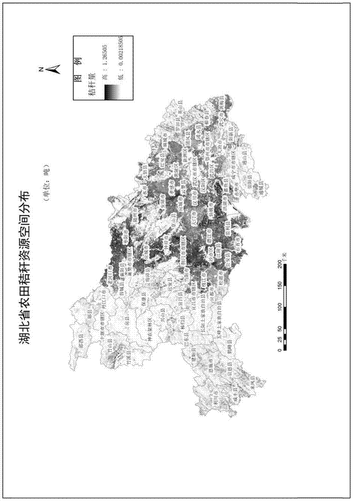 A method for estimating the spatial distribution of farmland straw resources