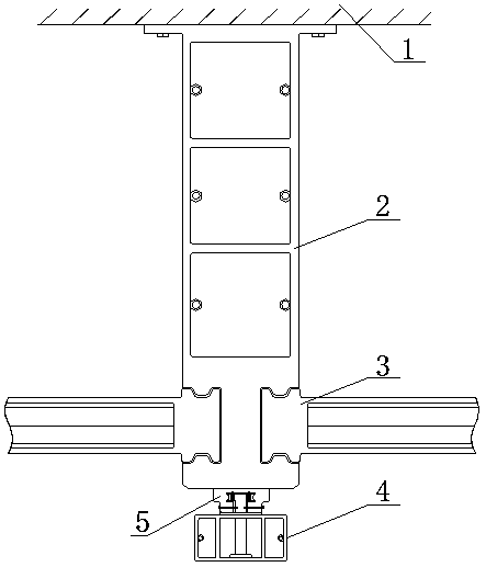 Outdoor decorative line precision adjusting system of building curtain wall