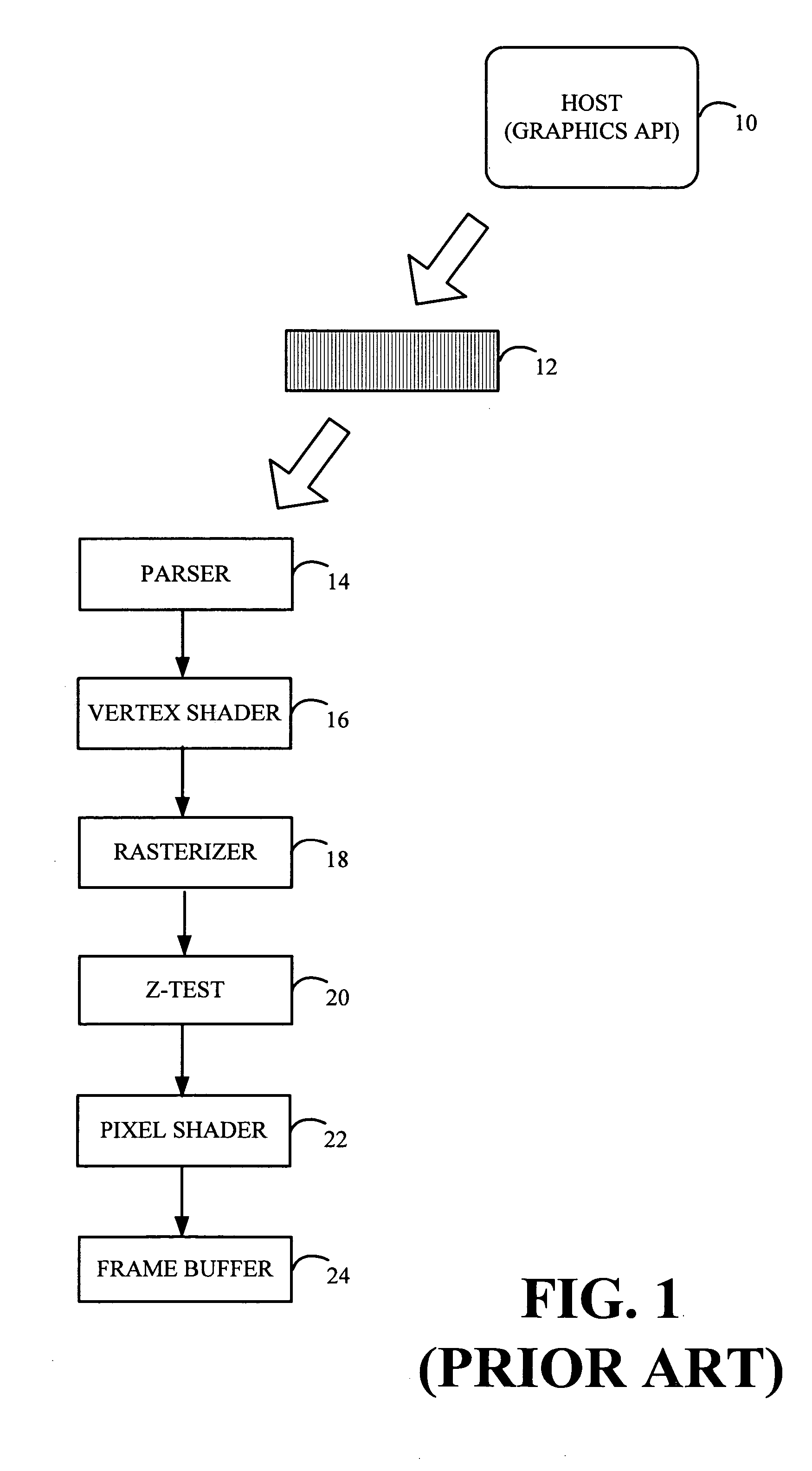 Method and apparatus for generating a shadow effect using shadow volumes