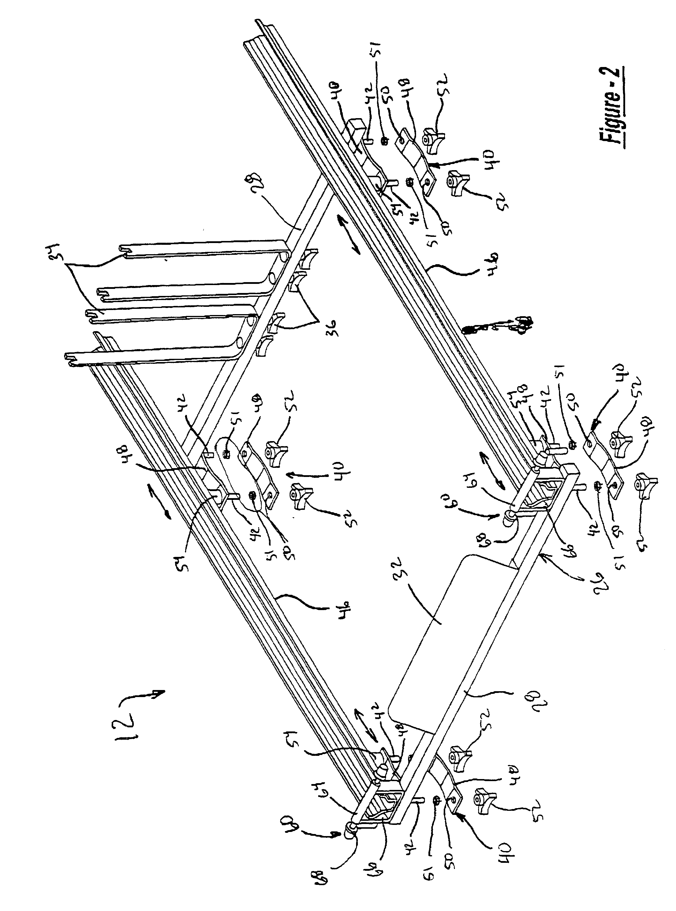 Vehicle roof mounted bicycle carrier