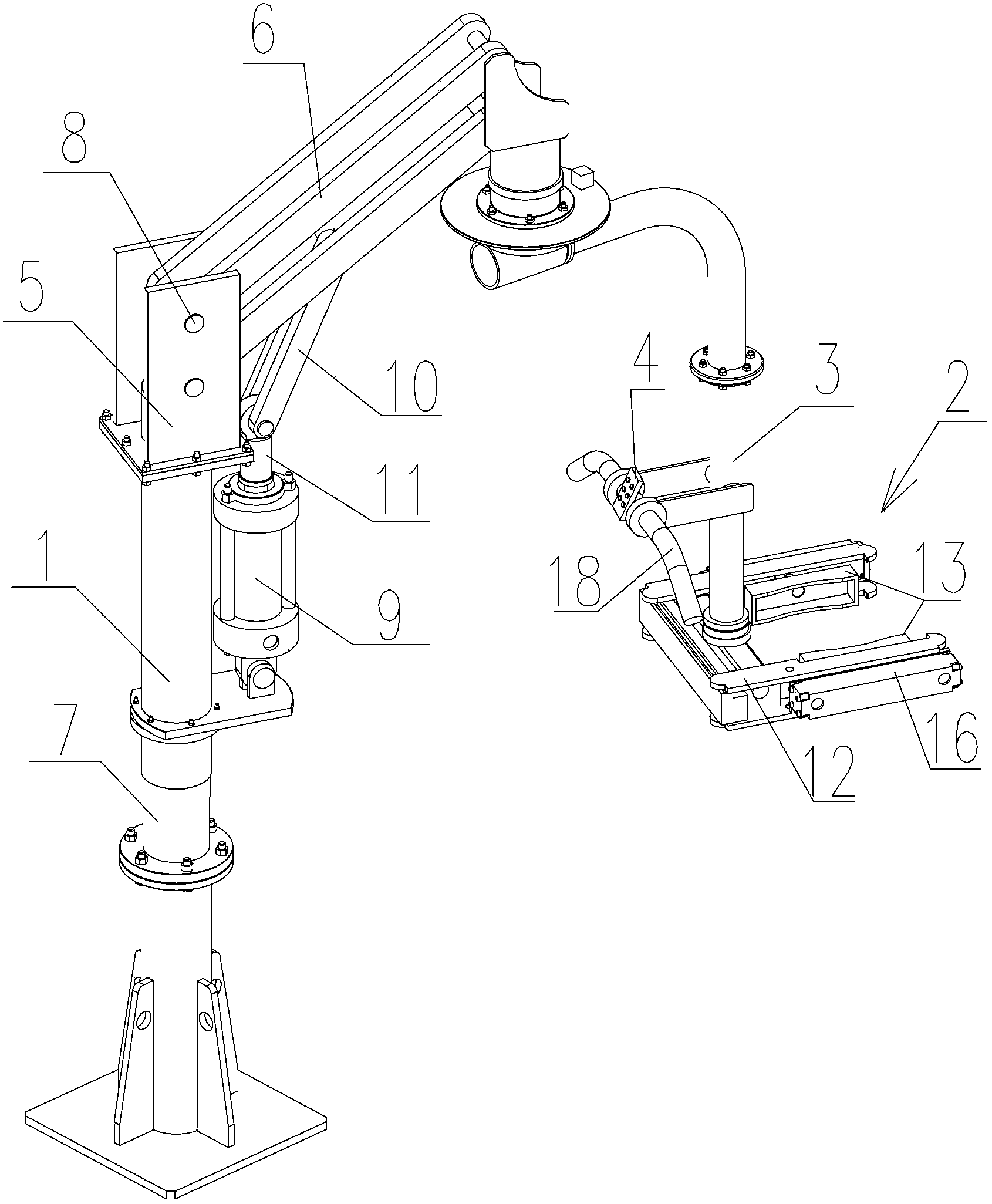 Multi-freedom-degree manipulator fixture