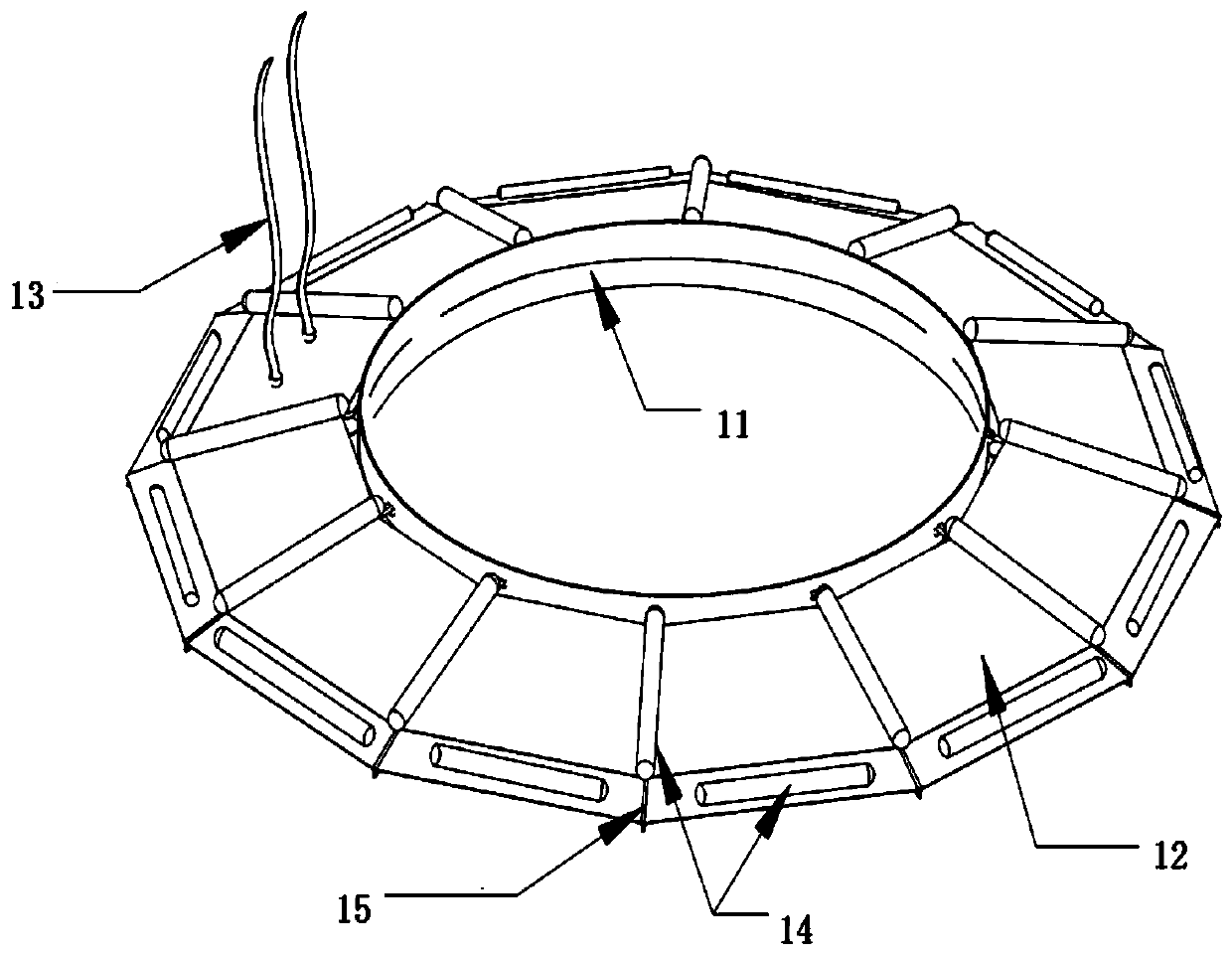 Anti-erosion protection device for offshore wind power pile foundation and installation method