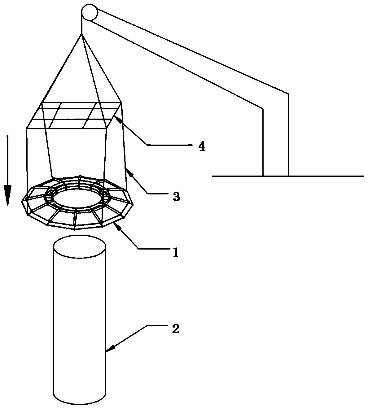 Anti-erosion protection device for offshore wind power pile foundation and installation method