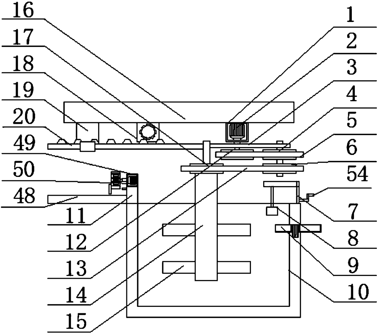 Sewage precipitation device for environmental protection