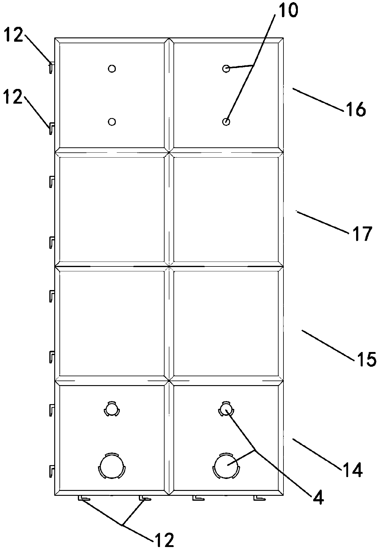 Floor integrated with lines