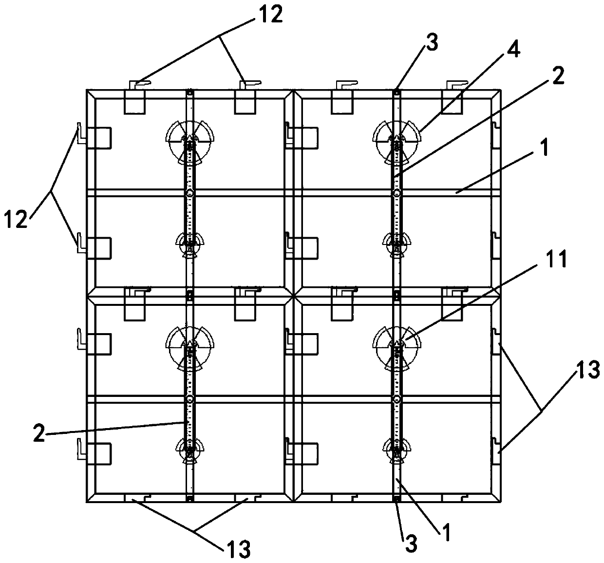 Floor integrated with lines