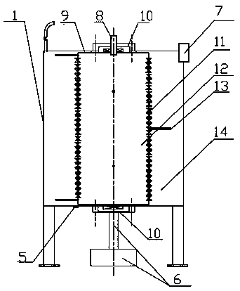 Ship ballast water colony biochemical reactor