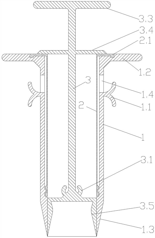 Soil sampling device and sampling method for collecting full-shading sample of fine particle accumulation layer