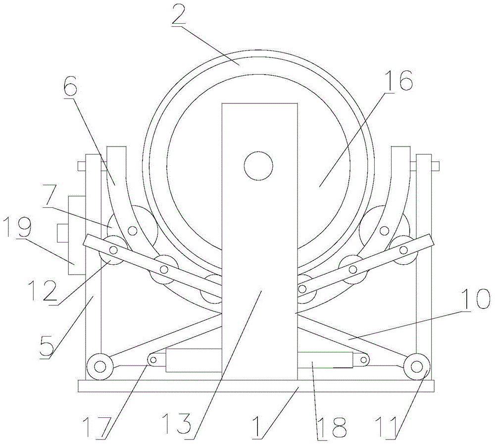 An adjustable cement mixer with precise control of discharging inclination angle