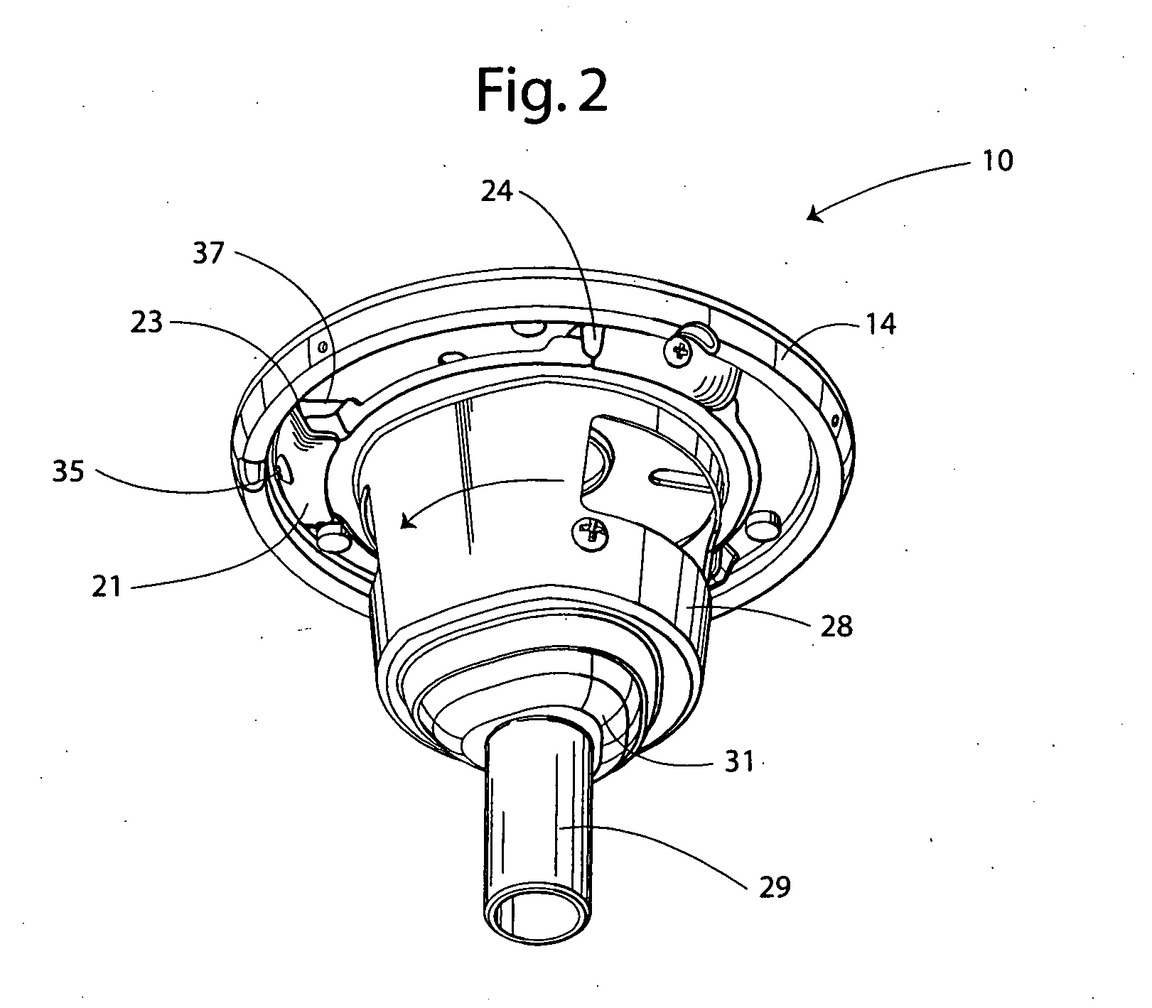 Quick connect mounting system for a ceiling fan