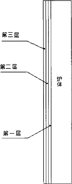 Polycrystalline silicon reduction furnace lining coating and production method thereof