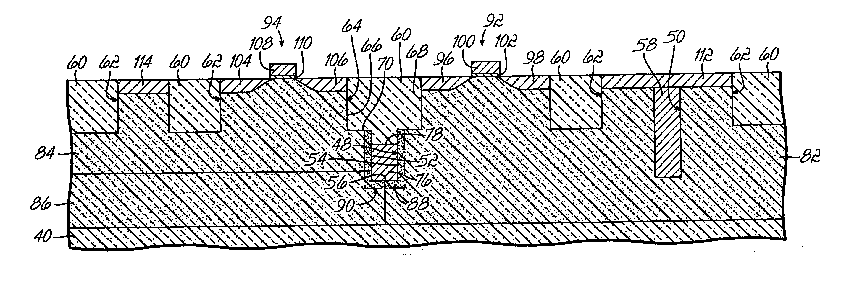 Methods and semiconductor structures for latch-up suppression using a buried conductive region