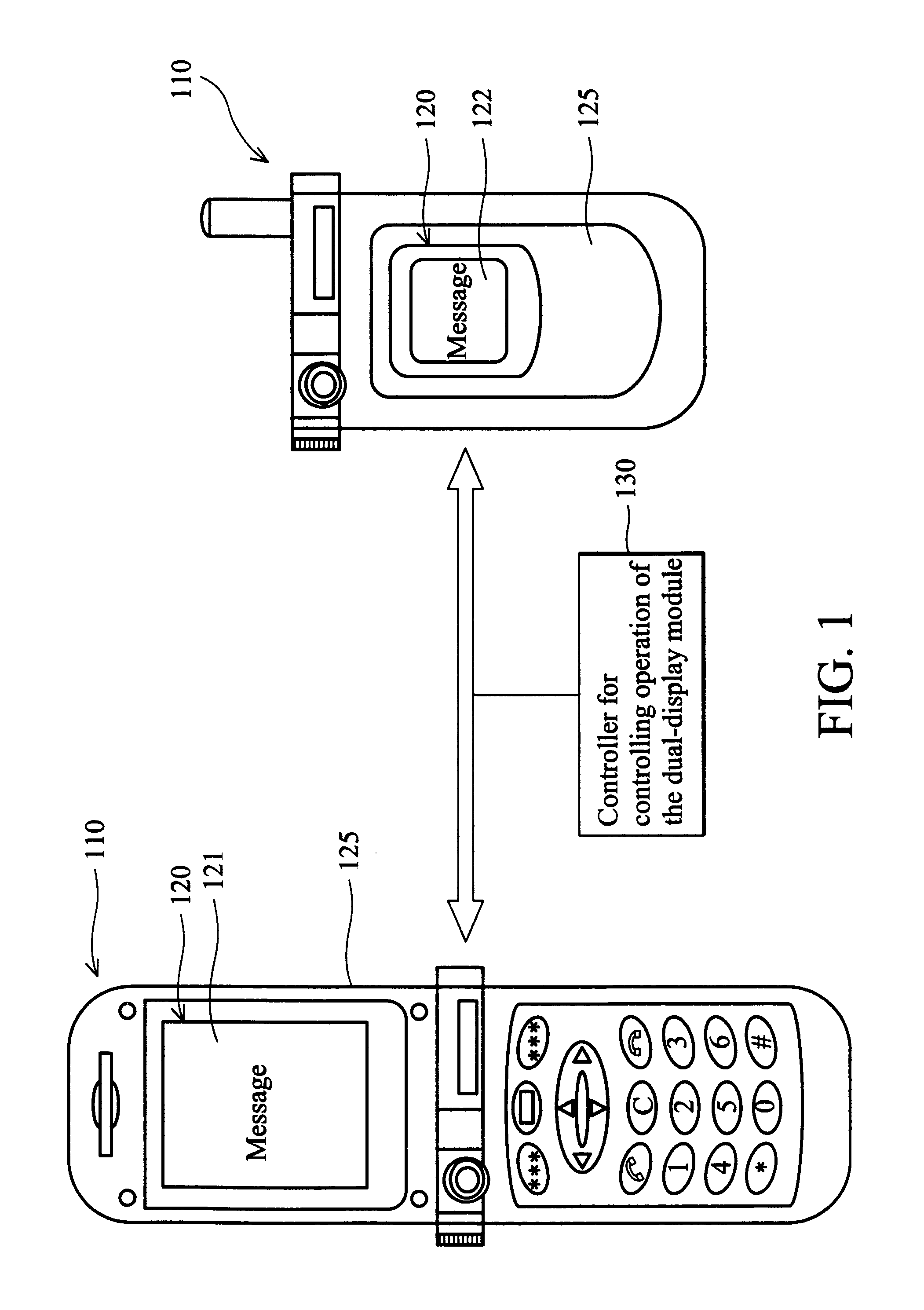 Dual-display module with a tunable mirror sheet