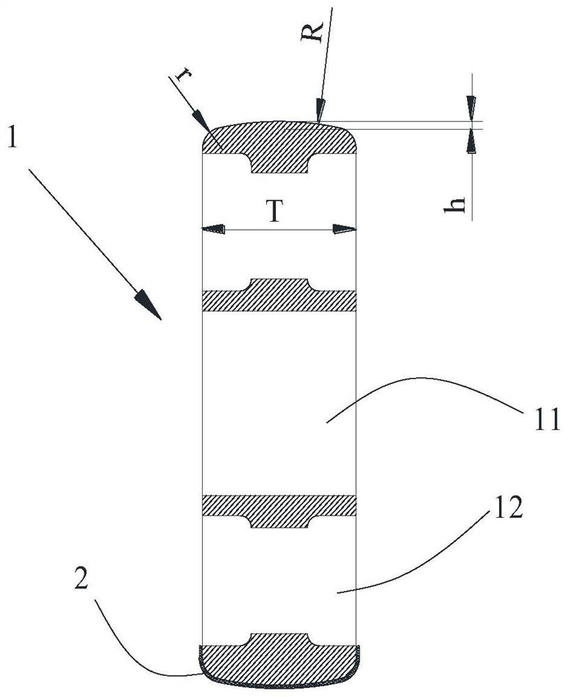 Diamond grinding wheel applied to grinding of inner wall of cast pipe