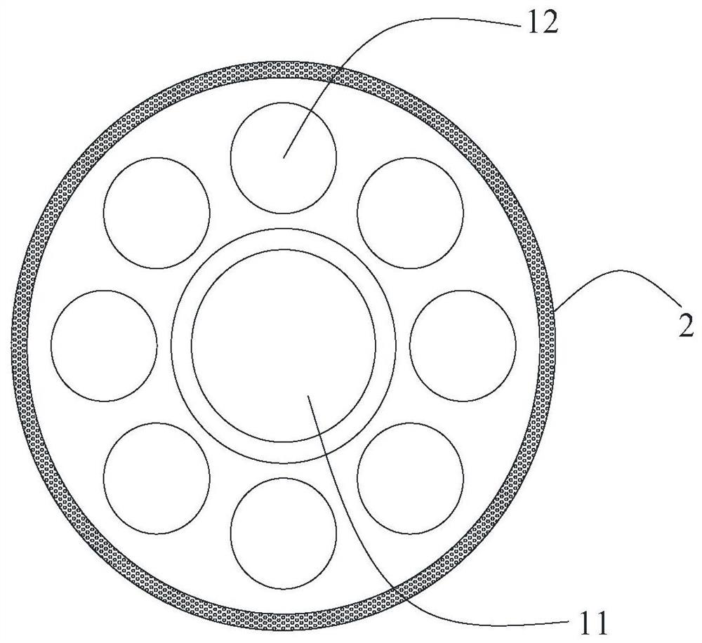 Diamond grinding wheel applied to grinding of inner wall of cast pipe