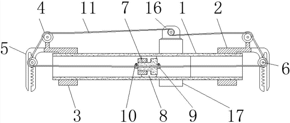 Polishing device for inner surface of steel pipe