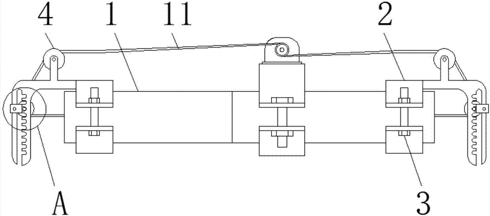 Polishing device for inner surface of steel pipe