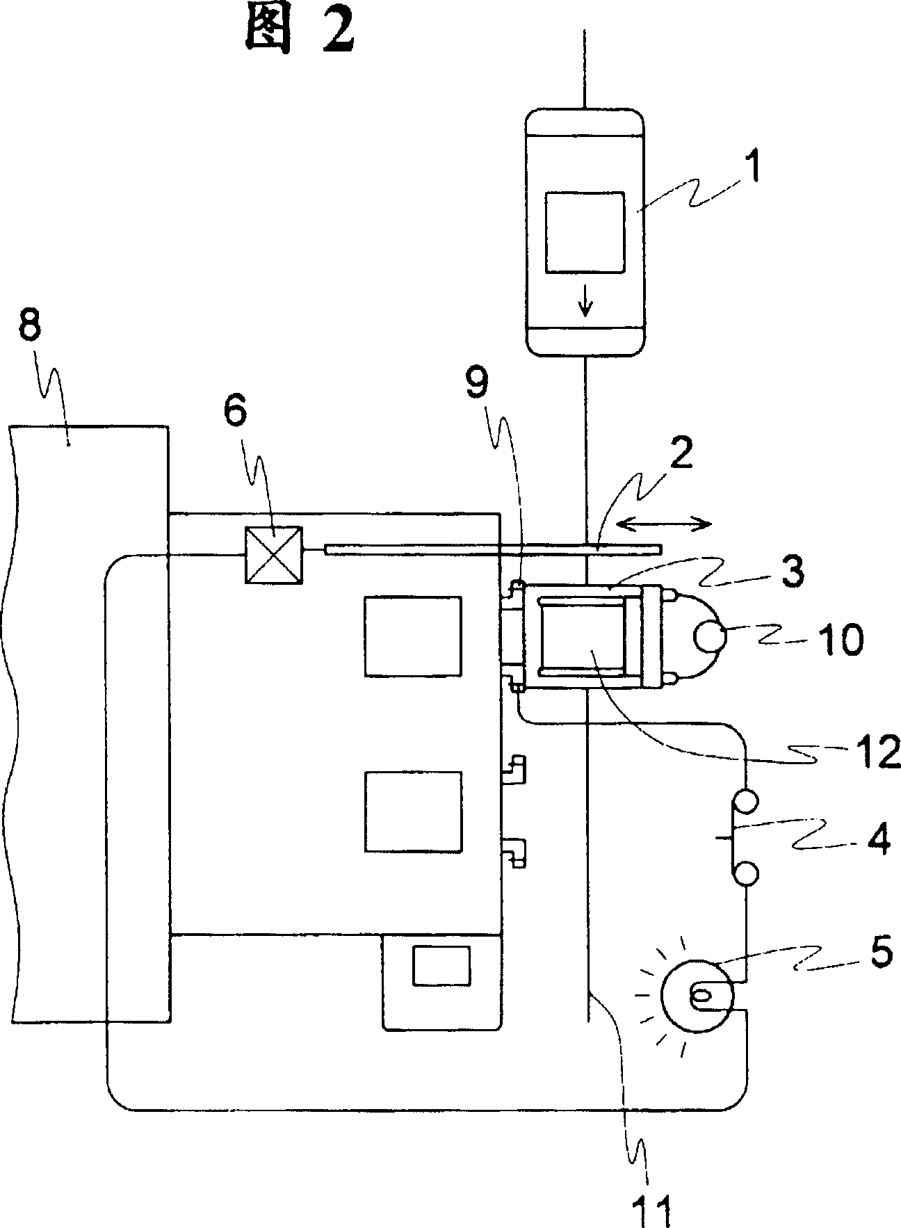 Interrupter for haulage car, control method and stop device for unmanned haulage car