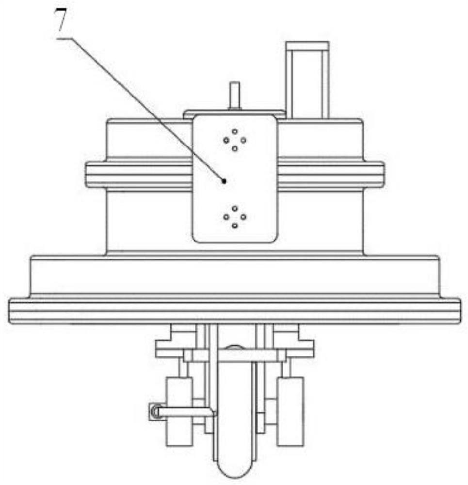 A single-motor double-degree-of-freedom variable-speed wheel airbag polishing device