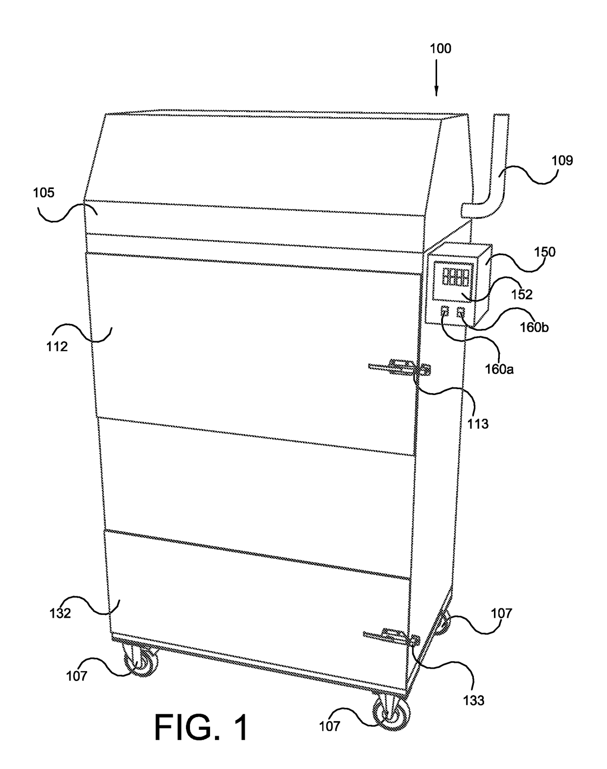 Vertical smoker and cooker for food