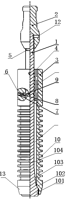 A plunger for gas well drainage