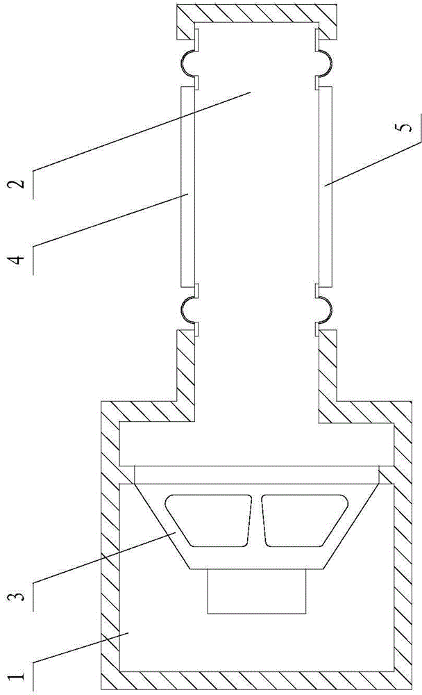 Closed multiple-cavity type low-pitch sound box and television set with the built-in low-pitch sound box