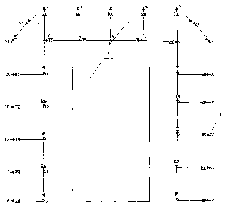 Initiation method of deep hole blasting for dismounting building