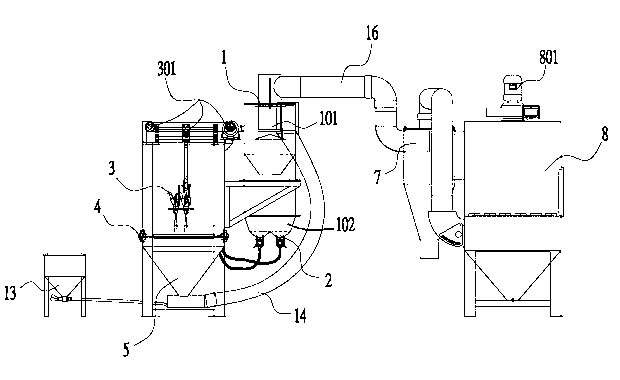 Accurate sand-blasting processing machine for thinned fragile slabs and machining method