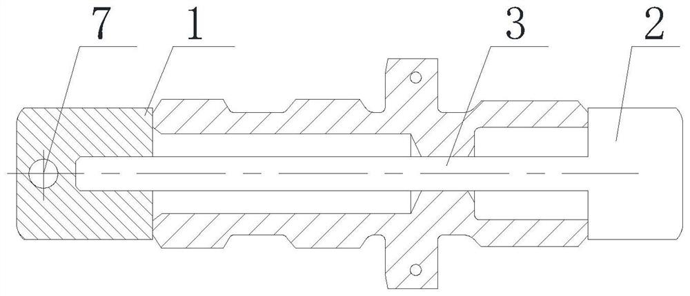 Chemical nickel-plating electroplating protection tool for oil admission filler neck